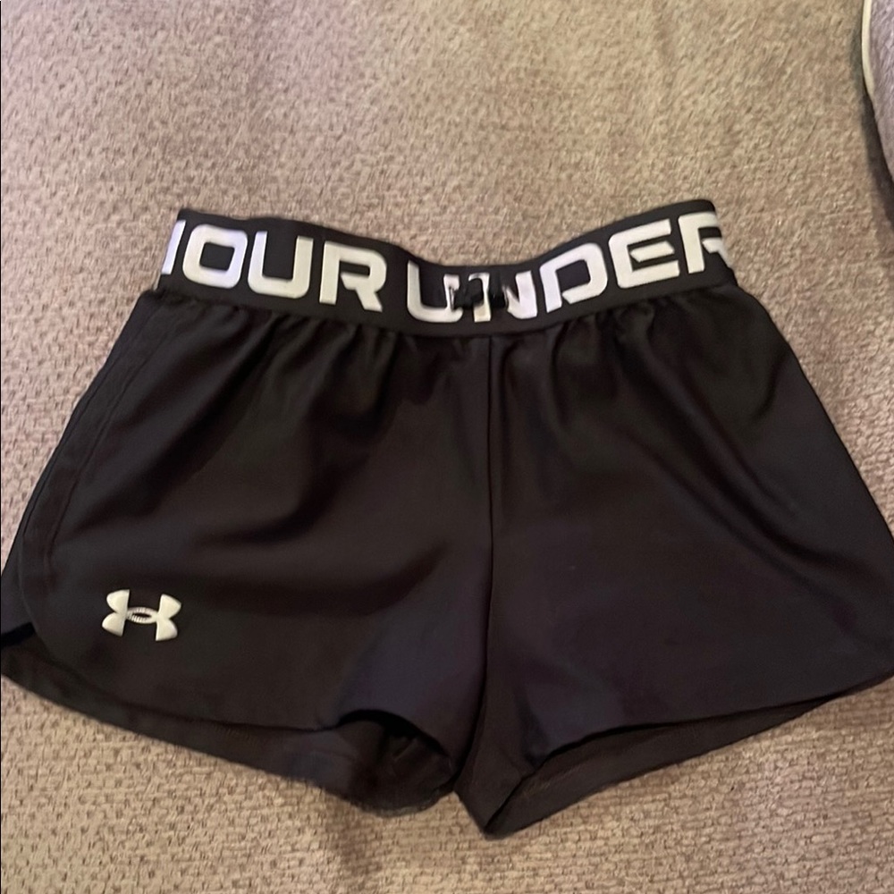 Under Armour Black Athletic Shorts Lightweight Performance